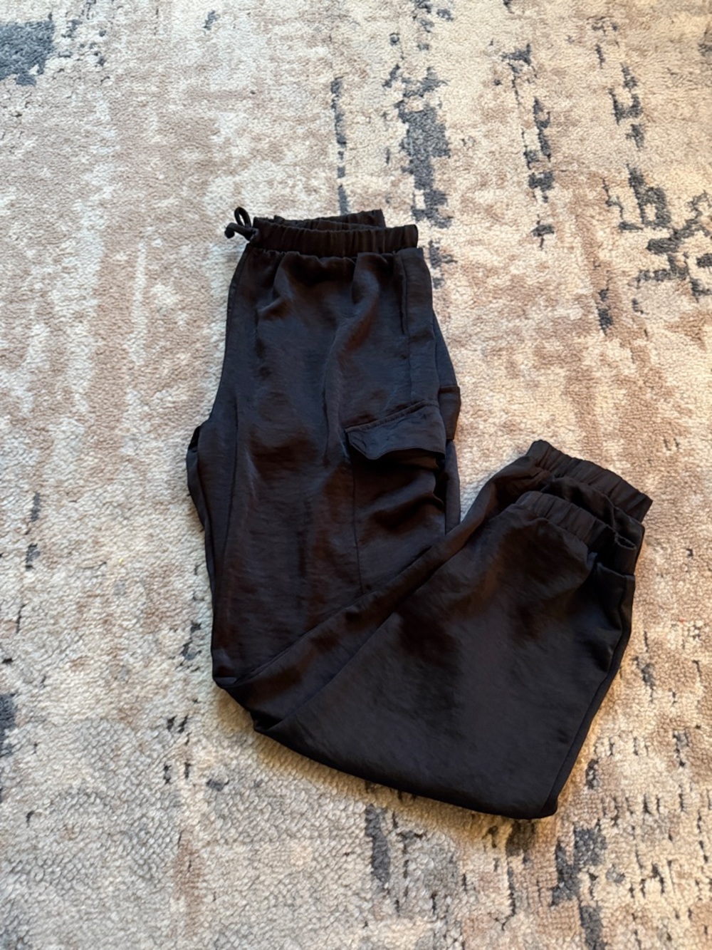 Big girls size medium Black Elastic Waist Jogger Pants